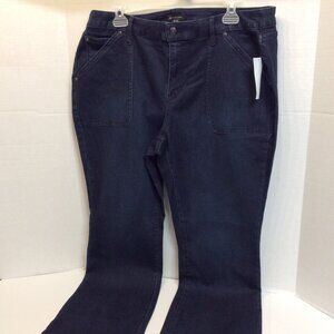 18WP Jeans Dark Indigo H by Halston NWT